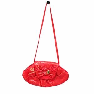 80s Maximalist Red Statement Piece Shoulder Bag Retro 5th Avenue Eclectic Artsy
